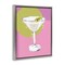 Stupell Industries Olive Martini Cocktail Framed Floater Canvas Wall Art Design by Susan Jill